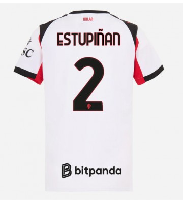 AC Milan Pervis Estupinan #2 Replika Udebanetrøje Dame 2025-26 Kortærmet